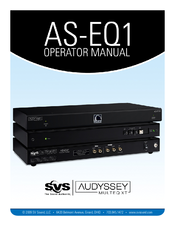 SV Sound AS-EQ1 Operator's Manual