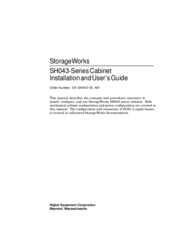 StorageWorks SH043-Series Installation And User Manual