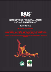 Rais Q-TEE Instructions For Installation, Use And Maintenance Manual