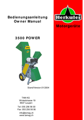 HERKULES 3500 Power Owner's Manual