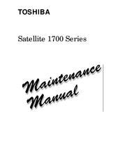 Toshiba Satellite 1700 Series Maintenance Manual