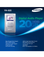 Samsung YH-925 User Manual