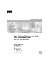 Cisco 7940G Administration Manual