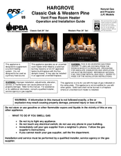 Hargrove Classic Oak Operation And Installation Manual