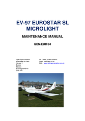 Light Sport Aviation EV-97 EUROSTAR SL MICROLIGHT Maintenance Manual