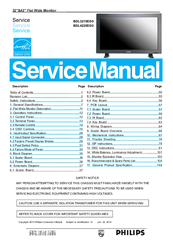 Philips BDL3215E/00 Service Manual