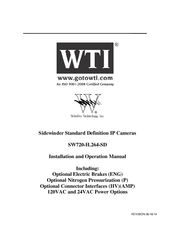 WTI SW720-H.264-SD Operation Manual
