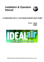 Ideal Air 700510 Installation & Operation Manual