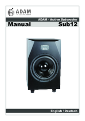Adam Sub12 Manual