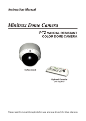 Advanced Technology Video Minitrax Dome Camera Instruction Manual