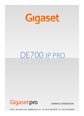 Gigaset DE700 IP PRO Owner's Manual