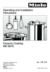 Miele KM 5676 Operating Instructions Manual