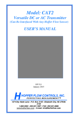 Hoffer Flow Controls CAT2 User Manual