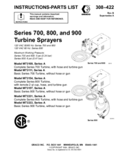 Graco M73154 A Series Instructions-Parts List Manual