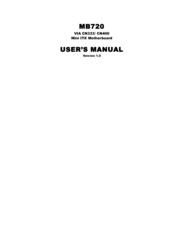 Spectra MB720 User Manual