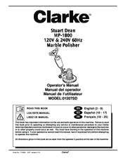 Clarke Stuart Dean MP-1800 Operator's Manual