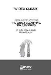 Widex CLEAR 440 SERIES User Instructions