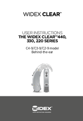 Widex CLEAR C4-9 User Instructions