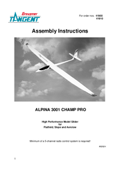 GRAUPNER ALPINA 3001 CHAMP PRO Assembly Instructions Manual