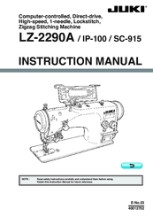 JUKI LZ-2290A-DU Instruction Manual