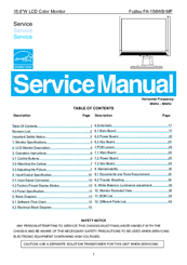 Fujitsu FA-156WB-MP Service Manual