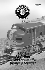 Lionel F3 A-Unit Diesel Locomotive Owner's Manual