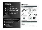 Yamaha RX-S600 Quick Setup Manual
