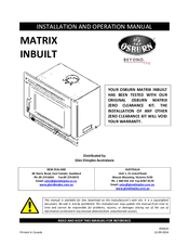 Osburn OB02023 Installation And Operation Manual