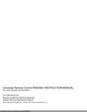 GE RM24961 Instruction Manual