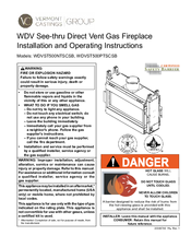 Vermont Castings WDVST500NTSCSB Installation And Operating Instructions Manual