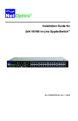 Net Optics SpyderSwitch Installation Manual