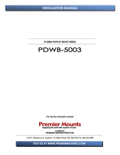 Pioneer PDWB-5003 Installation Manual