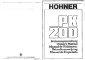 Hohner PK 200 Owner's Manual