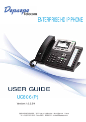 Depaepe Telecom UC806 User Manual