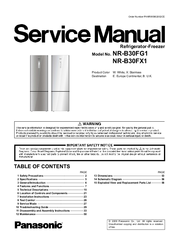Panasonic NR-B30FG1 Service Manual