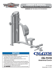 CalGym CG-7519 CalGym Owner's Manual