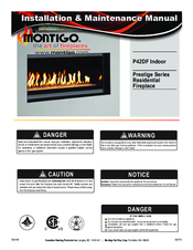 Montigo P42DF Prestige Series Installation & Maintenance Manual