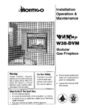 Montigo Wildfire W38-DVM Installation Operation & Maintenance