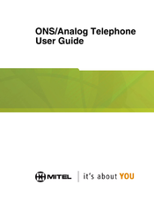 Mitel ONS/Analog Telephone User Manual