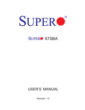 Supero X7SBA User Manual