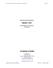Pentek 7642 Installation Manual