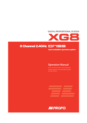 JR ProPo XG8 Operation Manual
