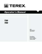Terex T50 Operator's Manual