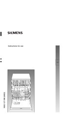 Siemens Dishwahser Instructions For Use Manual