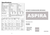 Aspira TWLWP50 User Manual