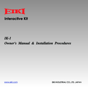 EIKI IK-1 Owner's Manual