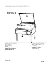 Cleveland SGM-R Installation, Operation And Repair Manual