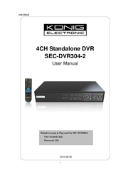 Konig SEC-DVR304-2 User Manual