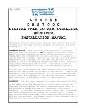 LEXIUM DBS7000 Installation Manual