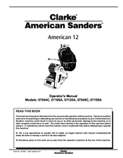 American Sanders American 12 07044C Operator's Manual
